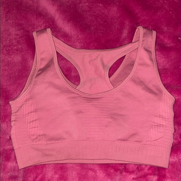 Women's Pink Sports Bra - Picture 2 of 2